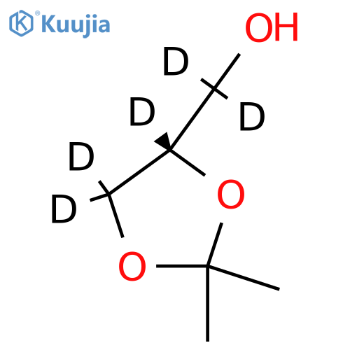 (R,S)-2,2-Dimethyl-1,3-dioxolane-4-methanol-d5 structure