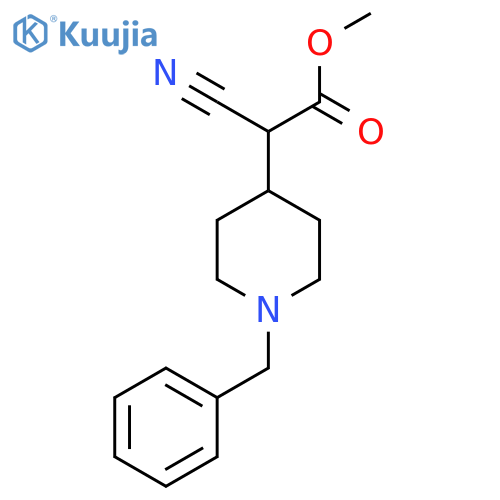 methyl N-benzyl-piperidin-4-yl-cyanoacetate structure