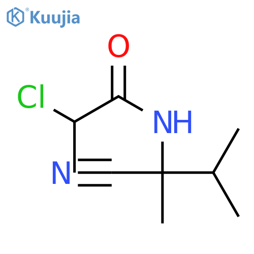 2-chloro-N-(1-cyano-1,2-dimethylpropyl)propanamide structure