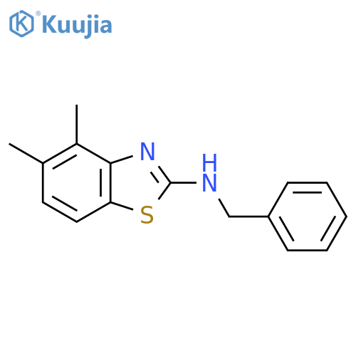 N-benzyl-4,5-dimethyl-1,3-benzothiazol-2-amine structure