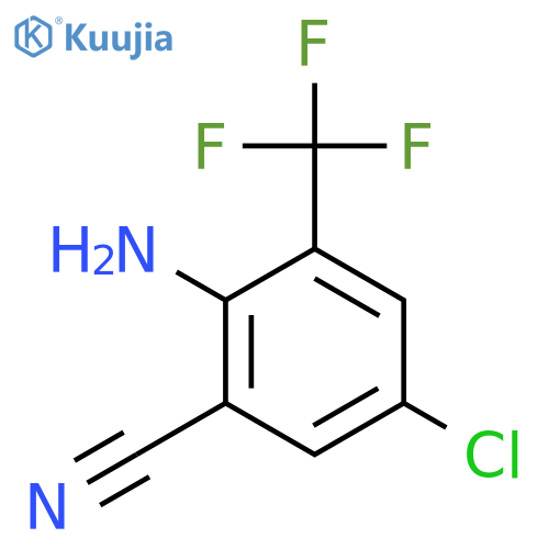 Benzonitrile,2-amino-5-chloro-3-(trifluoromethyl)- structure