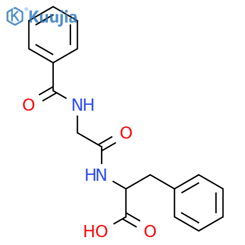(S)-2-(2-Benzamidoacetamido)-3-phenylpropanoic acid structure