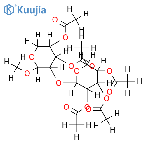Me glycoside,penta-Ac-alpha-Pyranose-2-O-beta-D-Xylopyranosyl-D-xylose structure