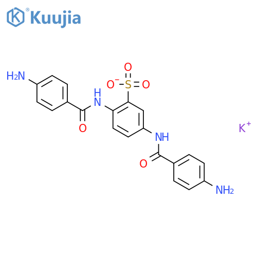 Benzenesulfonic acid,2,5-bis[(4-aminobenzoyl)amino]-, potassium salt (1:1) structure