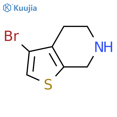 3-bromo-4H,5H,6H,7H-thieno2,3-cpyridine structure