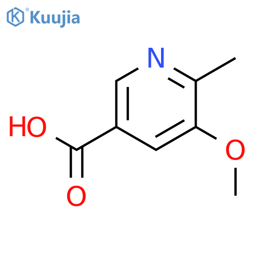 5-methoxy-6-methylpyridine-3-carboxylic acid structure