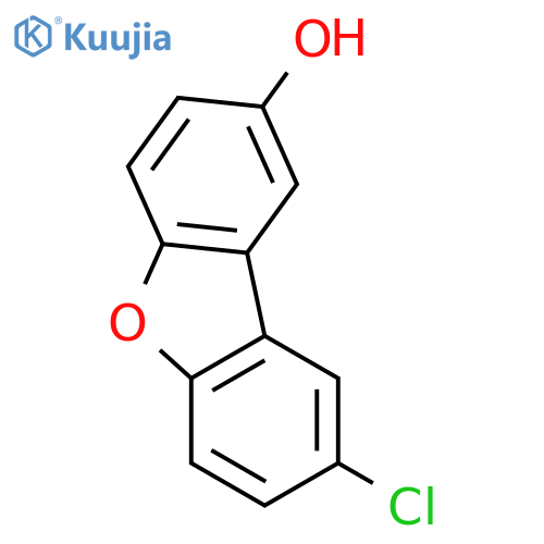 2-Dibenzofuranol, 8-chloro- structure