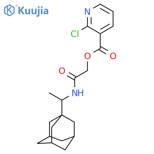 [2-[1-(1-Adamantyl)ethylamino]-2-oxoethyl] 2-chloropyridine-3-carboxylate structure