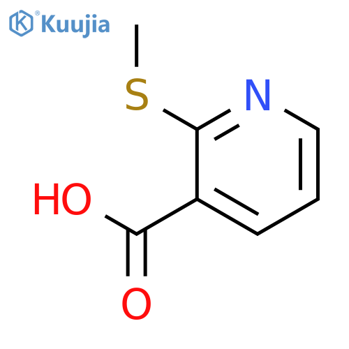 2-(methylsulfanyl)pyridine-3-carboxylic acid structure