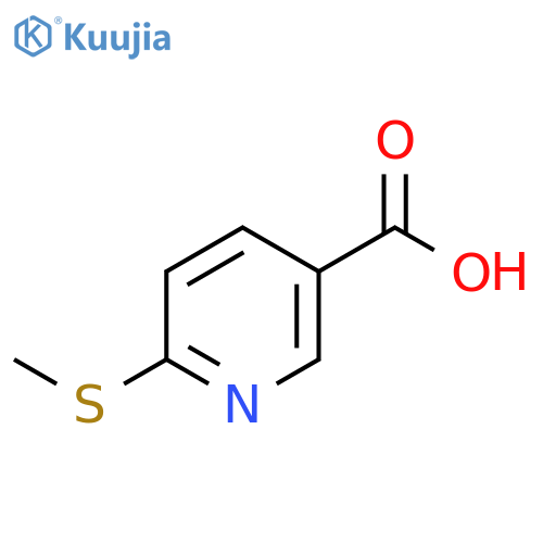 6-(Methylthio)nicotinic acid structure