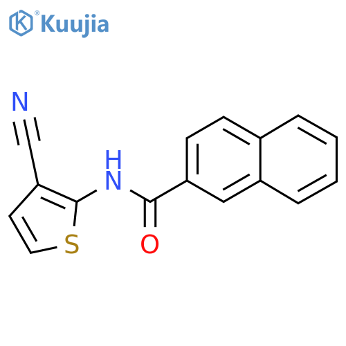 N-(3-Cyanothiophen-2-yl)naphthalene-2-carboxamide structure