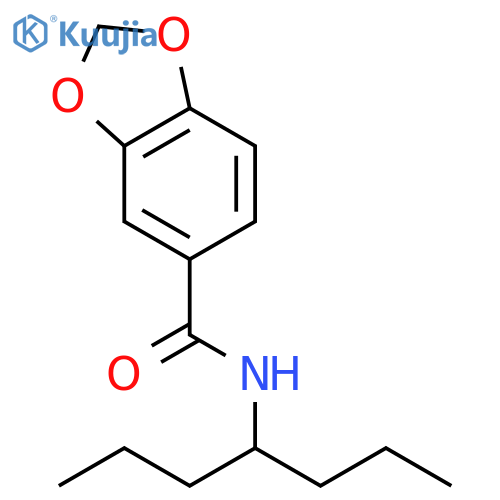 1,3-Benzodioxole-5-carboxamide,N-(1-propylbutyl)- structure