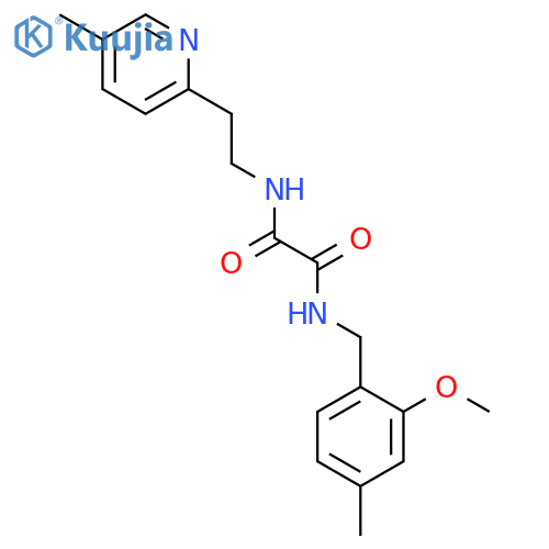Ethanediamide,N1-[(2-methoxy-4-methylphenyl)methyl]-N2-[2-(5-methyl-2-pyridinyl)ethyl]- structure