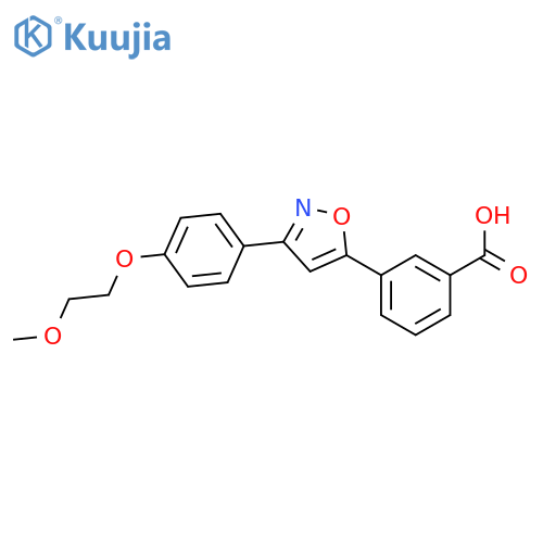 3-(3-(4-(2-Methoxyethoxy)phenyl)isoxazol-5-yl)benzoic acid structure