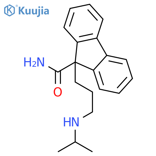 9H-Fluorene-9-carboxamide,9-[3-[(1-methylethyl)amino]propyl]- structure