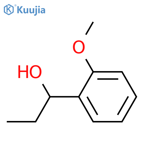 Benzenemethanol, a-ethyl-2-methoxy- structure