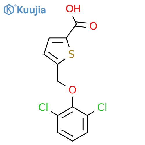 5-(2,6-Dichlorophenoxy)methylthiophene-2-carboxylic Acid structure