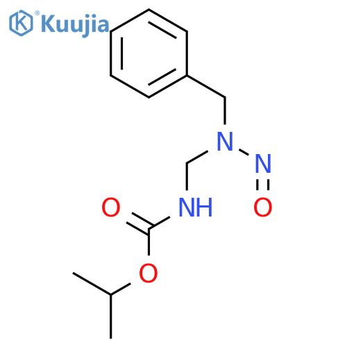 propan-2-yl {[benzyl(nitroso)amino]methyl}carbamate structure