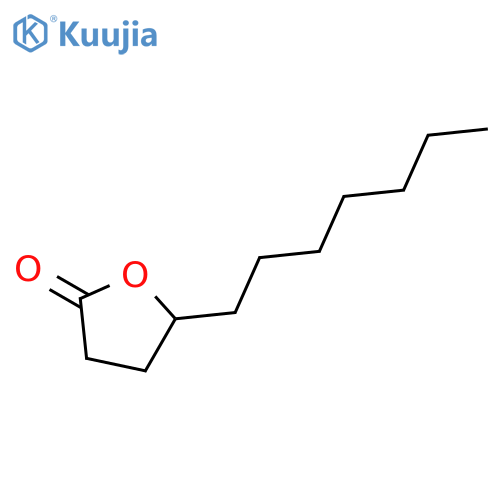 (5R)-5-heptyloxolan-2-one structure