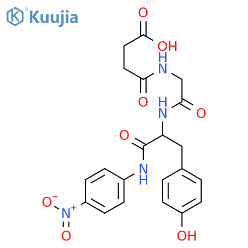 L-Tyrosinamide, N-(3-carboxy-1-oxopropyl)glycyl-N-(4-nitrophenyl)- structure