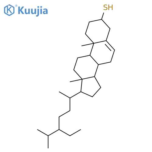 (3beta)-stigmast-5-ene-3-thiol structure