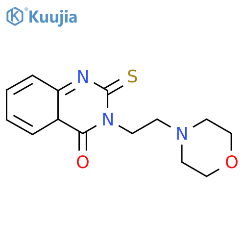 3-2-(morpholin-4-yl)ethyl-2-sulfanylidene-1,2,3,4-tetrahydroquinazolin-4-one structure