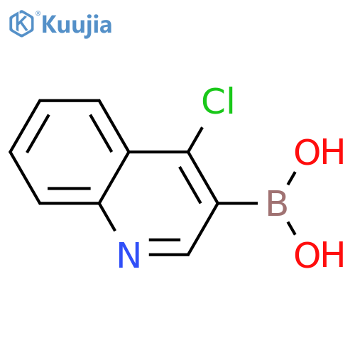 (4-chloro-3-quinolinyl)-Boronic acid structure