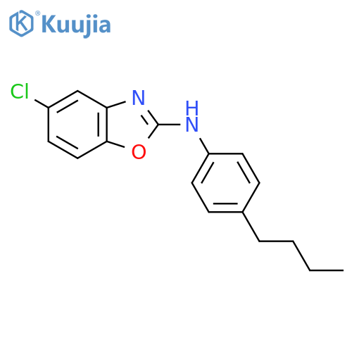 N-(4-butylphenyl)-5-chloro-1,3-benzoxazol-2-amine structure