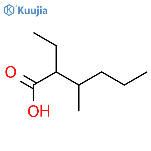 2-ethyl-3-methylhexanoic acid structure