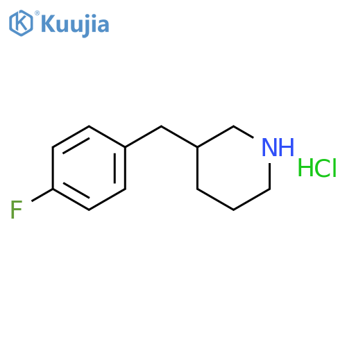 3-(4-fluorophenyl)methylpiperidine hydrochloride structure