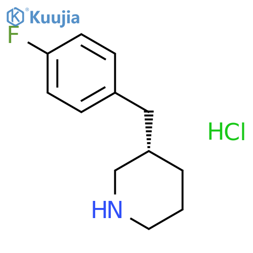 (S)-3-(4-Fluorobenzyl)piperidine Hydrochloride structure
