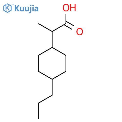 2-(4-Propylcyclohexyl)propanoic acid structure