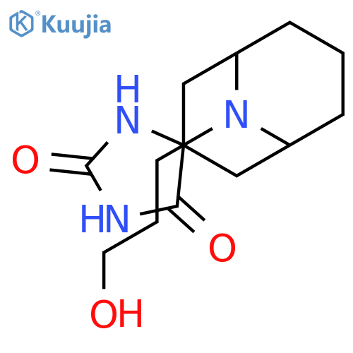 9-(3-hydroxypropyl)spiro[9-azabicyclo[3.3.1]nonane-3,5'-imidazolidine]-2',4'-dione structure