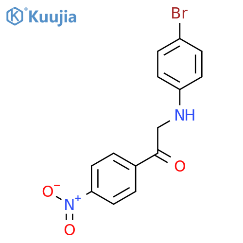 ETHANONE, 2-[(4-BROMOPHENYL)AMINO]-1-(4-NITROPHENYL)- structure