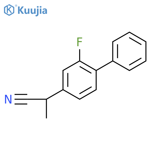 2-(2-Fluoro-4-biphenyl)propionitrile structure