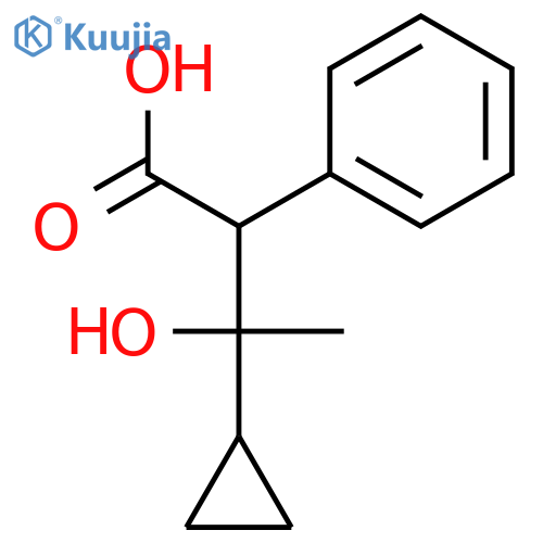 Benzeneacetic acid, a-(1-cyclopropyl-1-hydroxyethyl)- structure