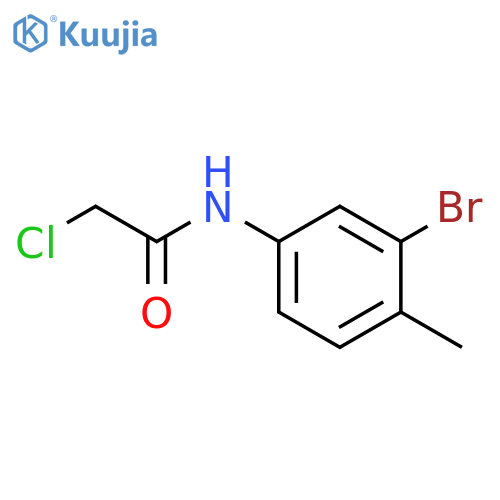 N-(3-Bromo-4-methylphenyl)-2-chloroacetamide structure