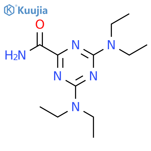 1,3,5-Triazine-2-carboxamide, 4,6-bis(diethylamino)- structure