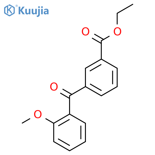 Ethyl 3-(2-methoxybenzoyl)benzoate structure