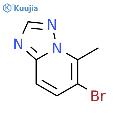 6-Bromo-5-methyl1,2,4triazolo1,5-apyridine structure