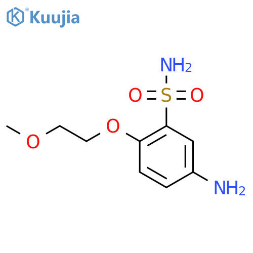 5-Amino-2-(2-methoxyethoxy)benzenesulfonamide structure