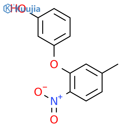 Phenol, 3-(5-methyl-2-nitrophenoxy)- structure