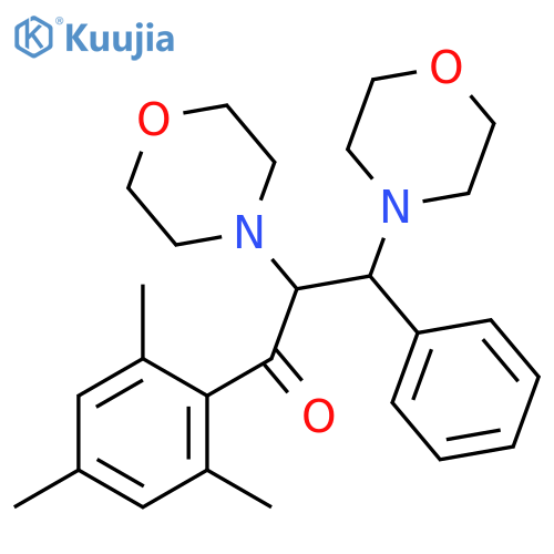 1-Propanone,2,3-di-4-morpholinyl-3-phenyl-1-(2,4,6-trimethylphenyl)- structure