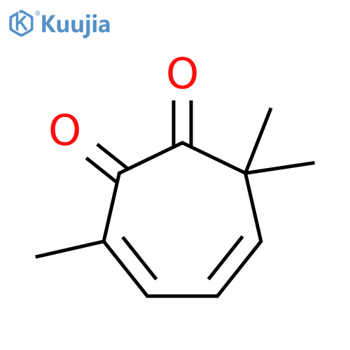 3,5-Cycloheptadiene-1,2-dione,3,7,7-trimethyl- structure