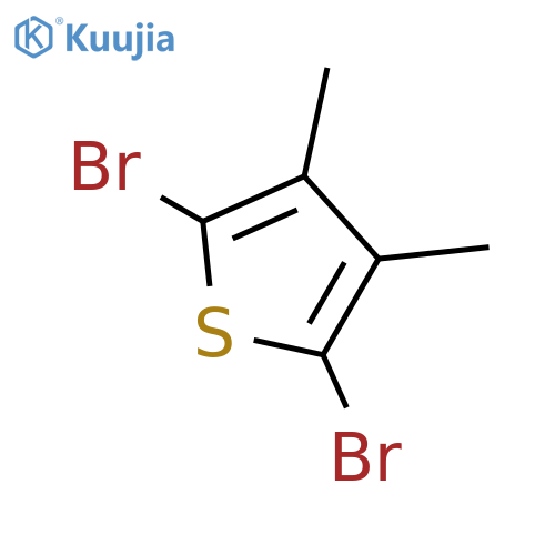 Thiophene, 2,5-dibromo-3,4-dimethyl- structure