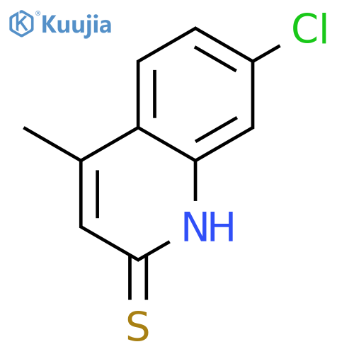 2(1H)-Quinolinethione,7-chloro-4-methyl- structure