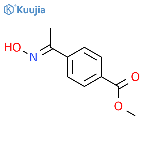 Benzoic acid, 4-[1-(hydroxyimino)ethyl]-, methyl ester structure
