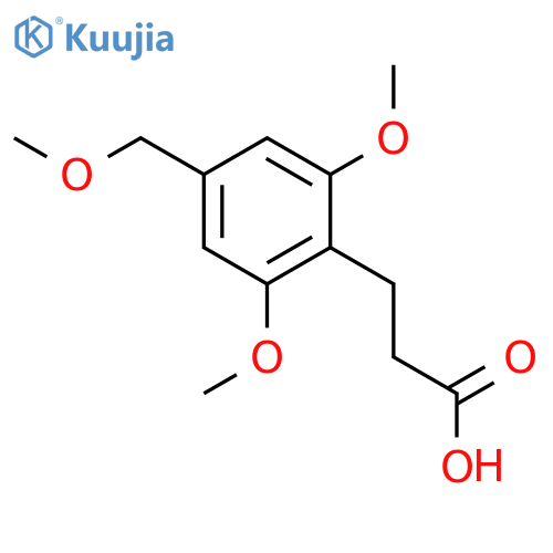 3-(2,4,6-trimethoxyphenyl)propanoic acid structure