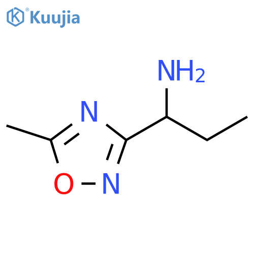1-(5-methyl-1,2,4-oxadiazol-3-yl)propan-1-amine structure