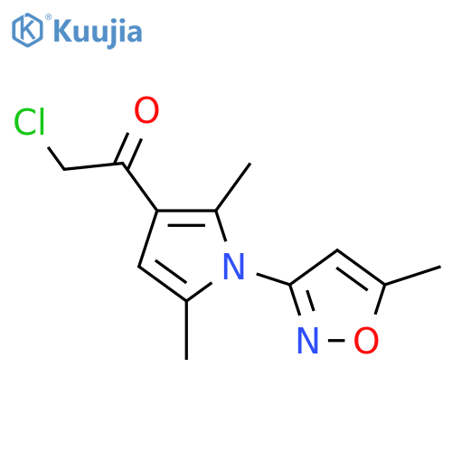 2-Chloro-1-2,5-dimethyl-1-(5-methyl-1,2-oxazol-3-yl)-1H-pyrrol-3-ylethan-1-one structure